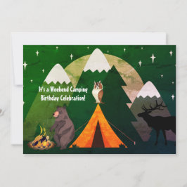 Convite Aniversário dos Campos de Animais Florestais e Mon