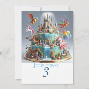 CONVITE ANIVERSÁRIO DOS DRAGÕES E UNICORNS DO CASTELO