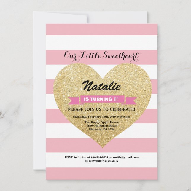 Convite Aniversário dos namorados nosso querido pequeno (Frente)