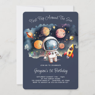 Convite Aniversário dos Planetas do Espaço Exterior