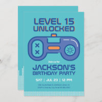 Aniversário dos Videos games Azuis do Teal do Garo