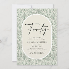 Convite Aniversário elegante do marroquino da Boêmia Moder