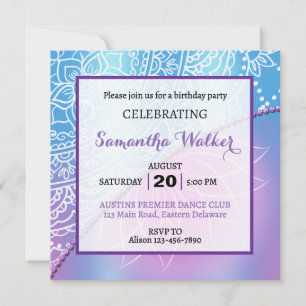 Convite Aniversário Elegante para Qualquer Idade