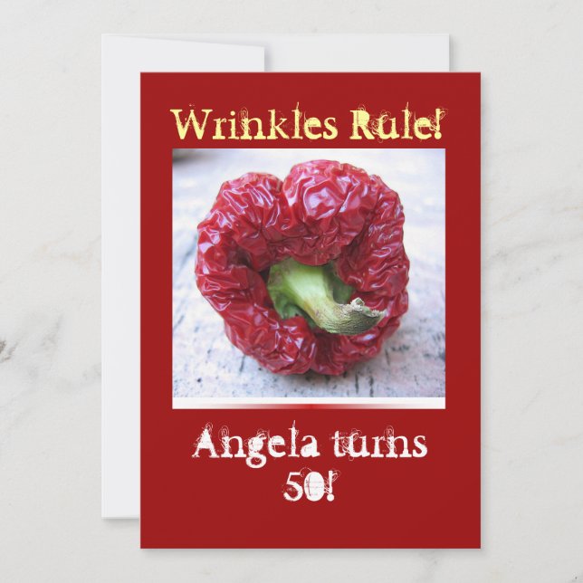 Convite Aniversário engraçado do marco miliário (Frente)