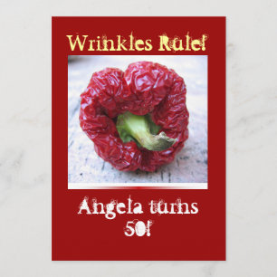 Convite Aniversário engraçado do marco miliário