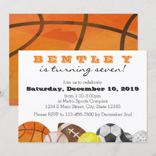 Convite Aniversário Esportivo