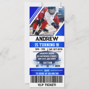 Convite Aniversário Esportivo com Bilhete Personalizado de