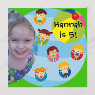 Convite Aniversário feito sob encomenda da natação da