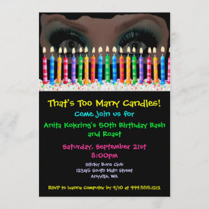 Convite Aniversário feito sob encomenda demais do arrasto