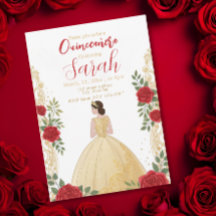 Aniversário Floral Dourado do Na moda de Script Mo