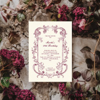 Aniversário Floral em Burgundy Antigo