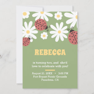 Convite Aniversário floral personalizado