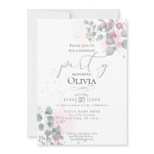 ANIVERSÁRIO | Folhagem Eucalyptus Moderna em Water