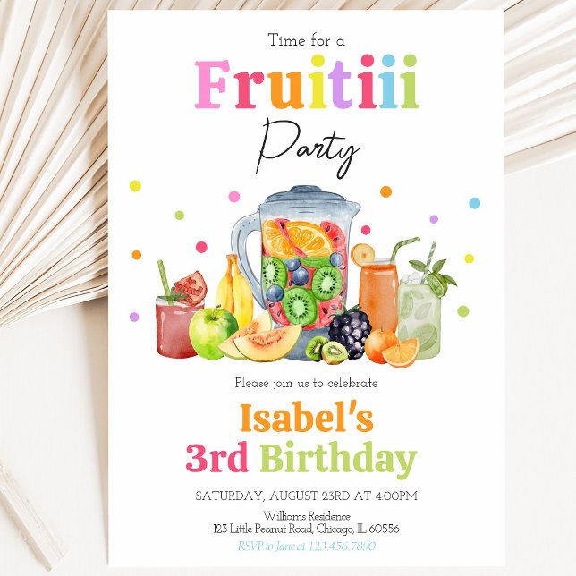 Convite Aniversário Fruitti (Criador carregado)