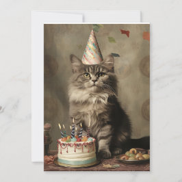 Convite Aniversário Gato