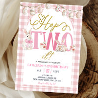 Aniversário Gingham Boho Floral Hop Two It