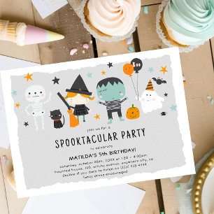 Convite Aniversário Infantil de Halloween Fofo