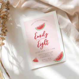 Convite Aniversário Infantil de Watermelon Summer