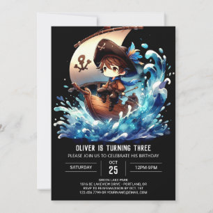 Convite Aniversário Majestoso Adorável