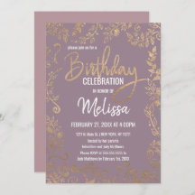 Aniversário malva do Lilac de Ombre do brilho