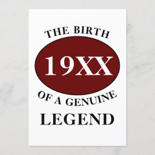 Convite Aniversário Monograma Nome inicial Ano Humor Anive