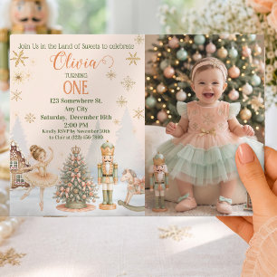 Convite Aniversário Personalizado com Foto do Quebra-Nozes