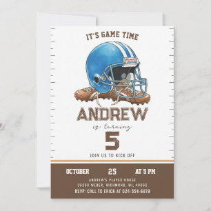 Convite Aniversário Personalizado de Futebol