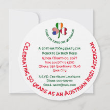 Aniversário Personalizado do Trevo Irlandês Austrí