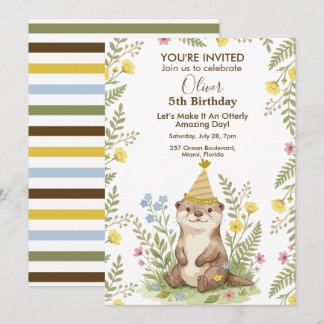 Convite Aniversário Personalizado Floresta de Madeira com