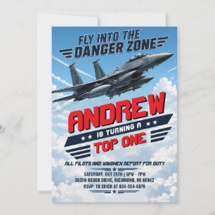 Convite Aniversário Personalizado Top One Força Aérea