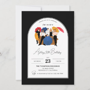 Convite Aniversário Personalizável do Programa de TV para 