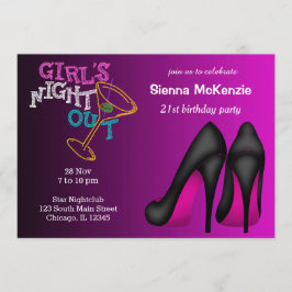 Convite Aniversário Pink Stiletts