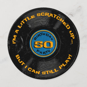 Convite Aniversário riscado do registro 50th