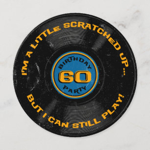 Convite Aniversário riscado do registro 60th