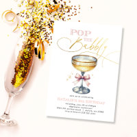 Aniversário Rosa Champagne 'Estoure o Bubbly'