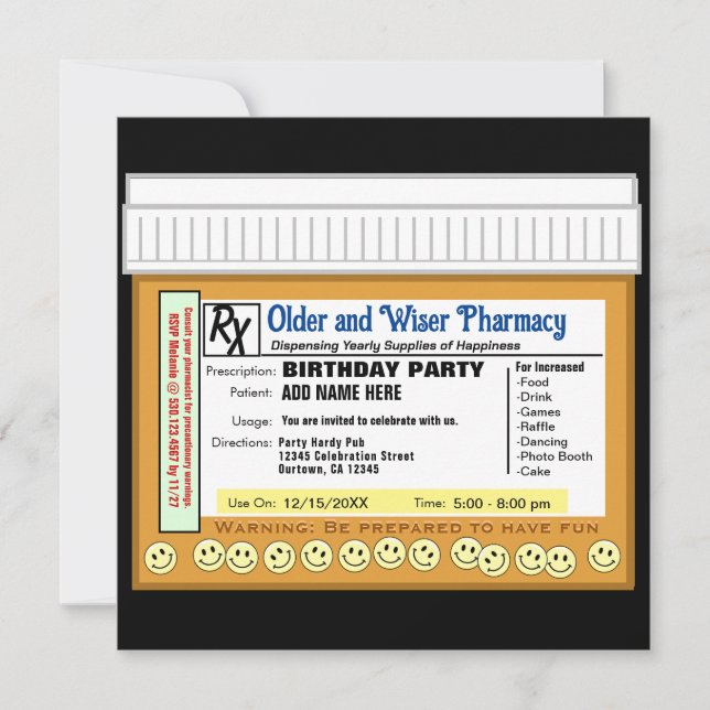 Convite Aniversário RX para diversão (Frente)