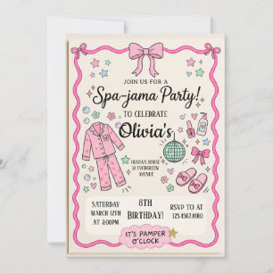 Convite Aniversário Spa Jama