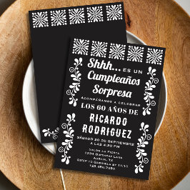 Convite Aniversário Surpresa Fiesta Talavera Espanhola Pre