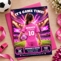 Aniversário temático de futebol cor-de-rosa