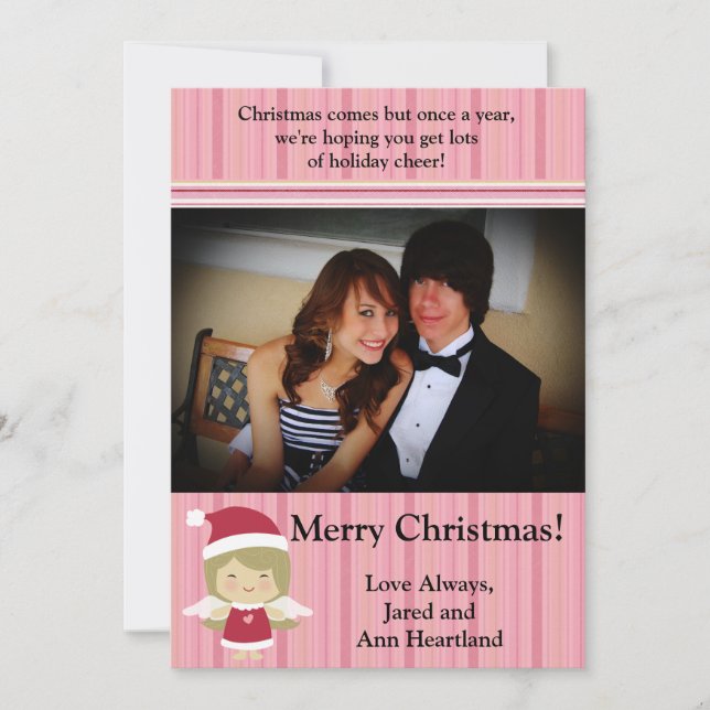 Convite Anjo de Natal 5x7 (Frente)