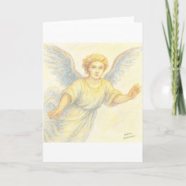 Convite Anjo em voo com um sorriso