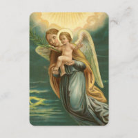 Anjo Guardião De Natal E Jesus Bebê