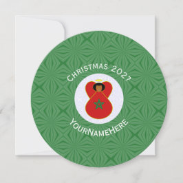 Convite Anjo marroquino Bandeira de Natal Personalizada