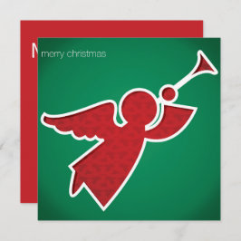 Convite Anjo moderno cortado