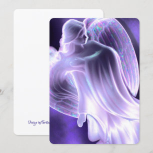 Convite Anjo Roxo Claro