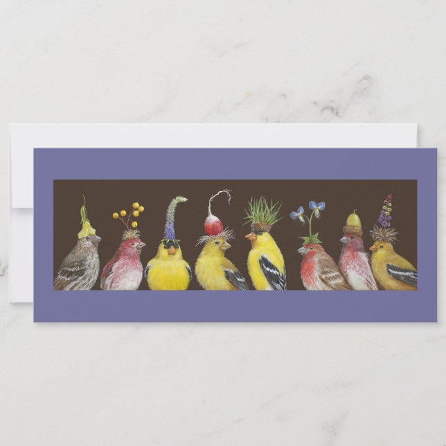 Convite Annie e Pete Host o cartão/convite do Finch Festiv (Frente)