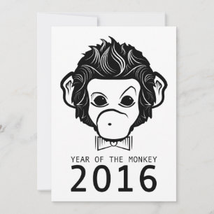 Convite Ano de 2016 do macaco