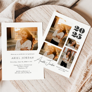 Convite Ano de Graduação de Colagem Minimalista   Colagem 