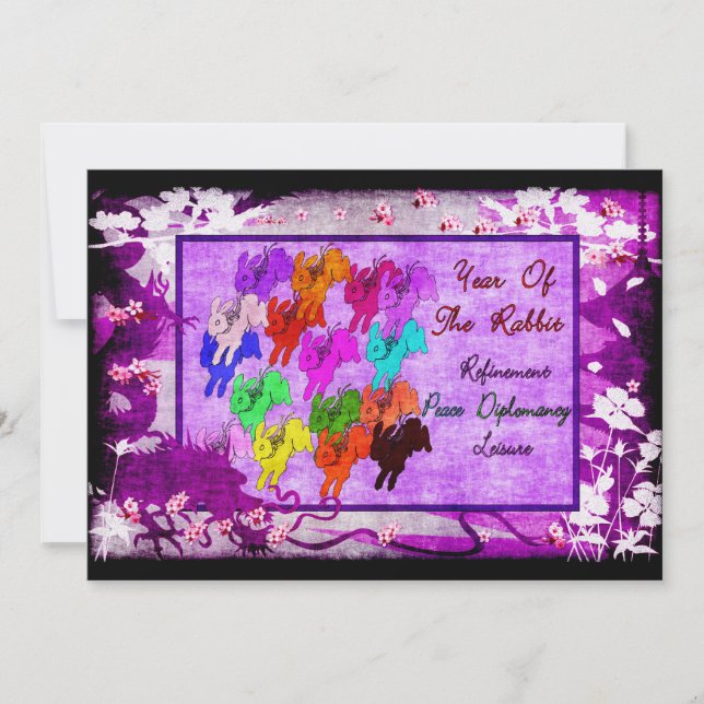 Convite Ano do Coelho (Frente)