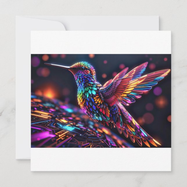 Convite Ano do Hummingbird: Uma Viagem Mensal (Frente)